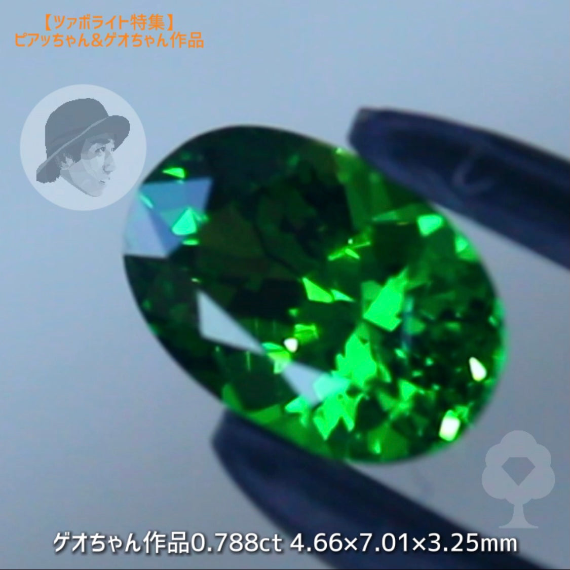 余計な説明不要シリーズ“これぞツァボライト”0.788ct✨ゲオちゃん作品💎
