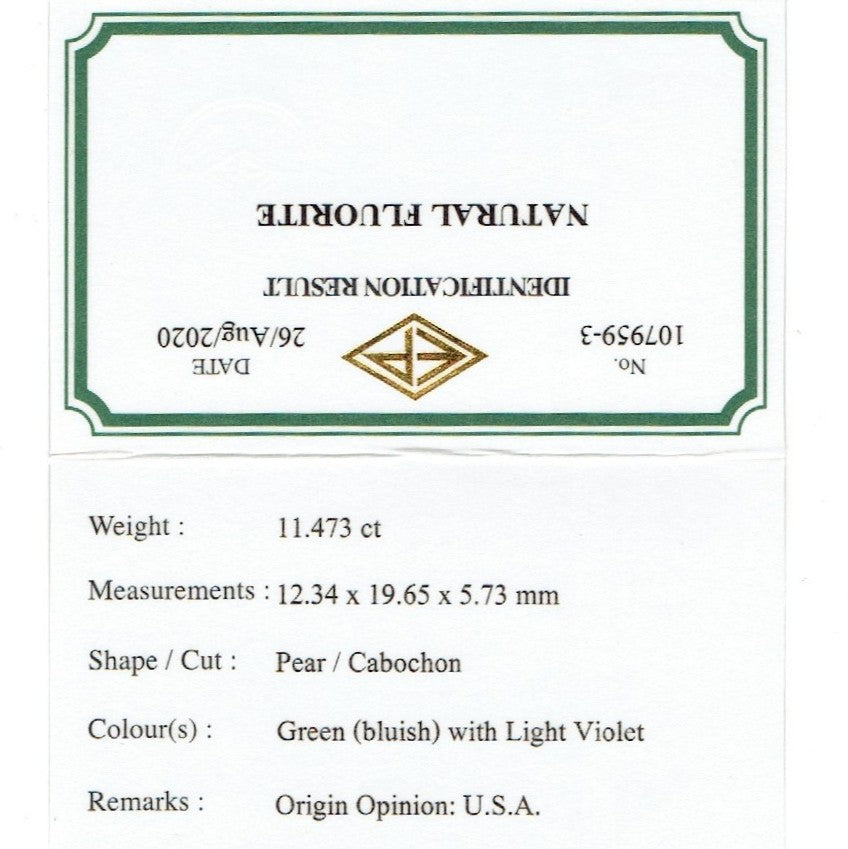 「美」を感じる魅力的なポイント満載🎶フローライト11.473ct💎