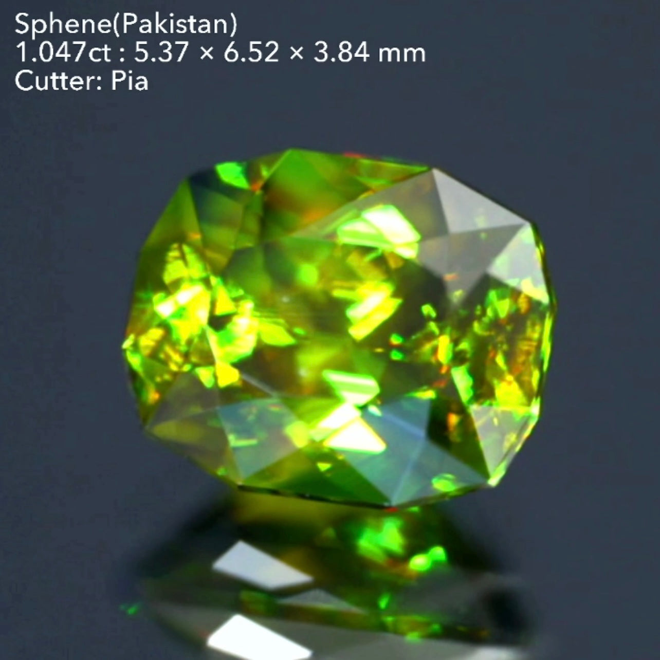 【SOLD OUT】パキスタン産スフェーン1.047ct💎ピアッちゃん作品🌈こちらはお問合せ一番乗り特価でご紹介です♪