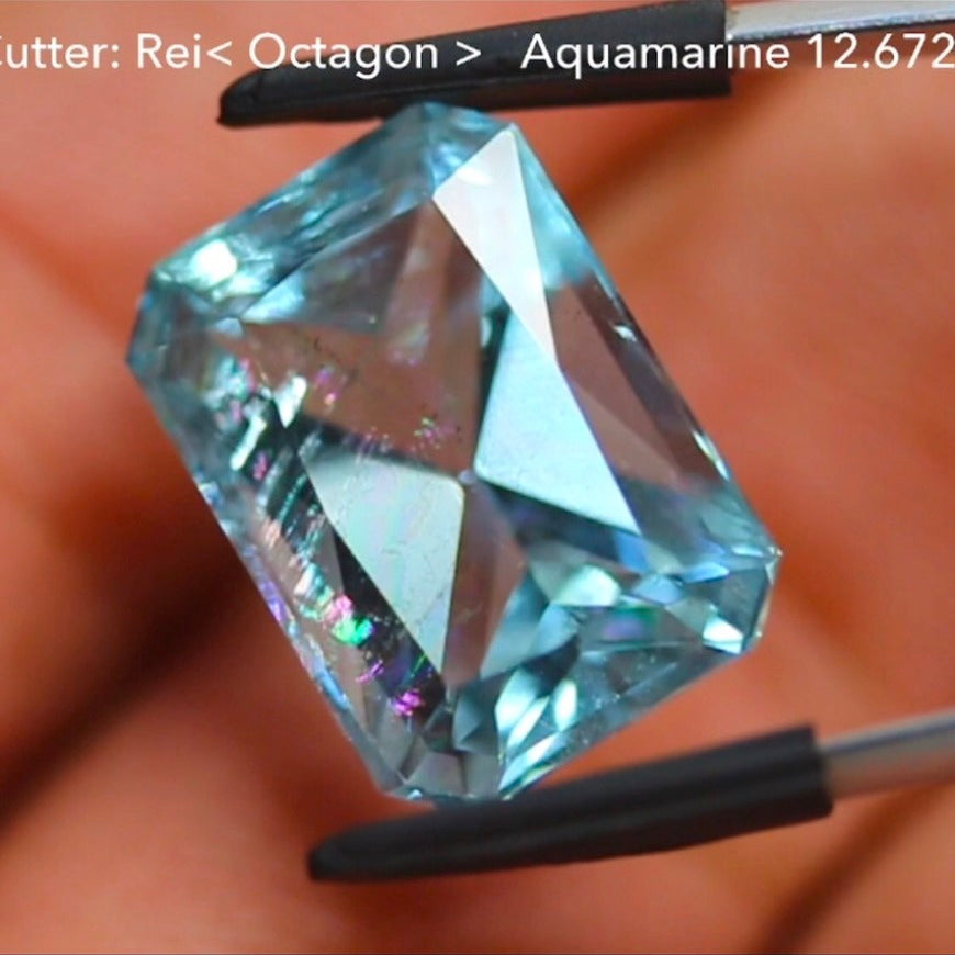 【SOLD OUT】アクアマリン12.672ct💎 & ムーンストーン2.085ct🔮傑作2作品
