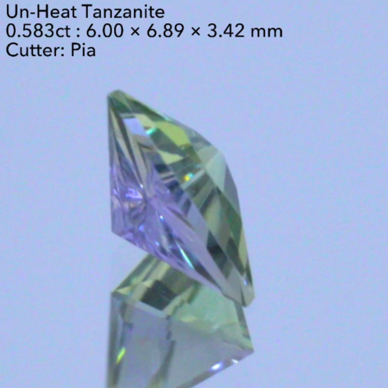 【SOLD OUT】非加熱ゾイサイト(タンザナイト)0.583ct💎ピアッちゃん作品✨