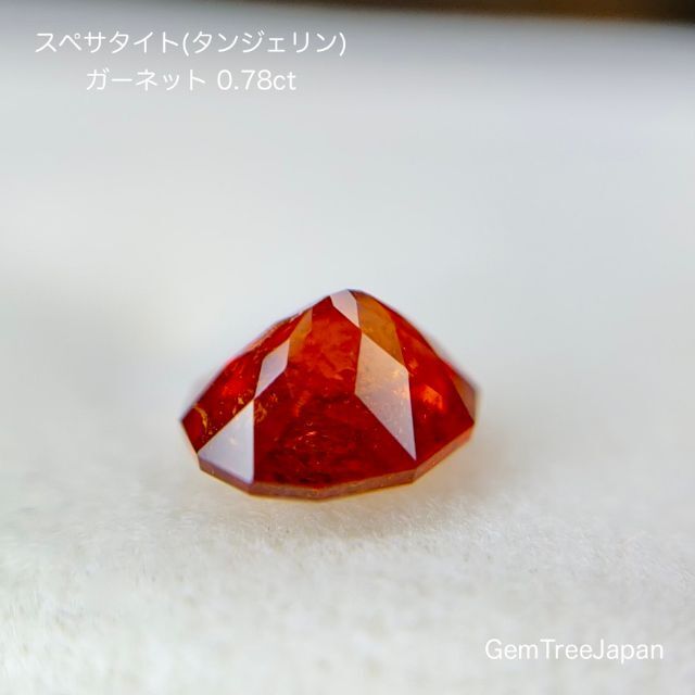 【SOLD OUT】【24H日替特価】🧡ホロインクルがキラリ✨タンジェリンガーネット0.78ct