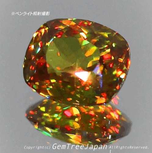 夏休み特価➕今日だけ花火割❗️(17/18)パキスタン産スフェーン0.76ct✨GemTreeJapan花火大会🎇  ピアっちゃん作品💎