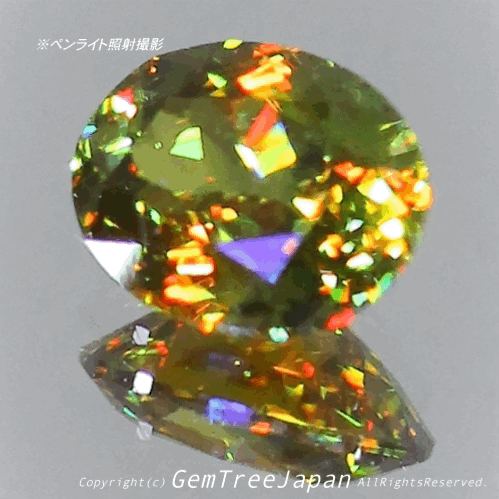 夏休み特価➕今日だけ花火割❗️(18/18)パキスタン産スフェーン0.77ct✨GemTreeJapan花火大会🎇  ピアっちゃん作品💎