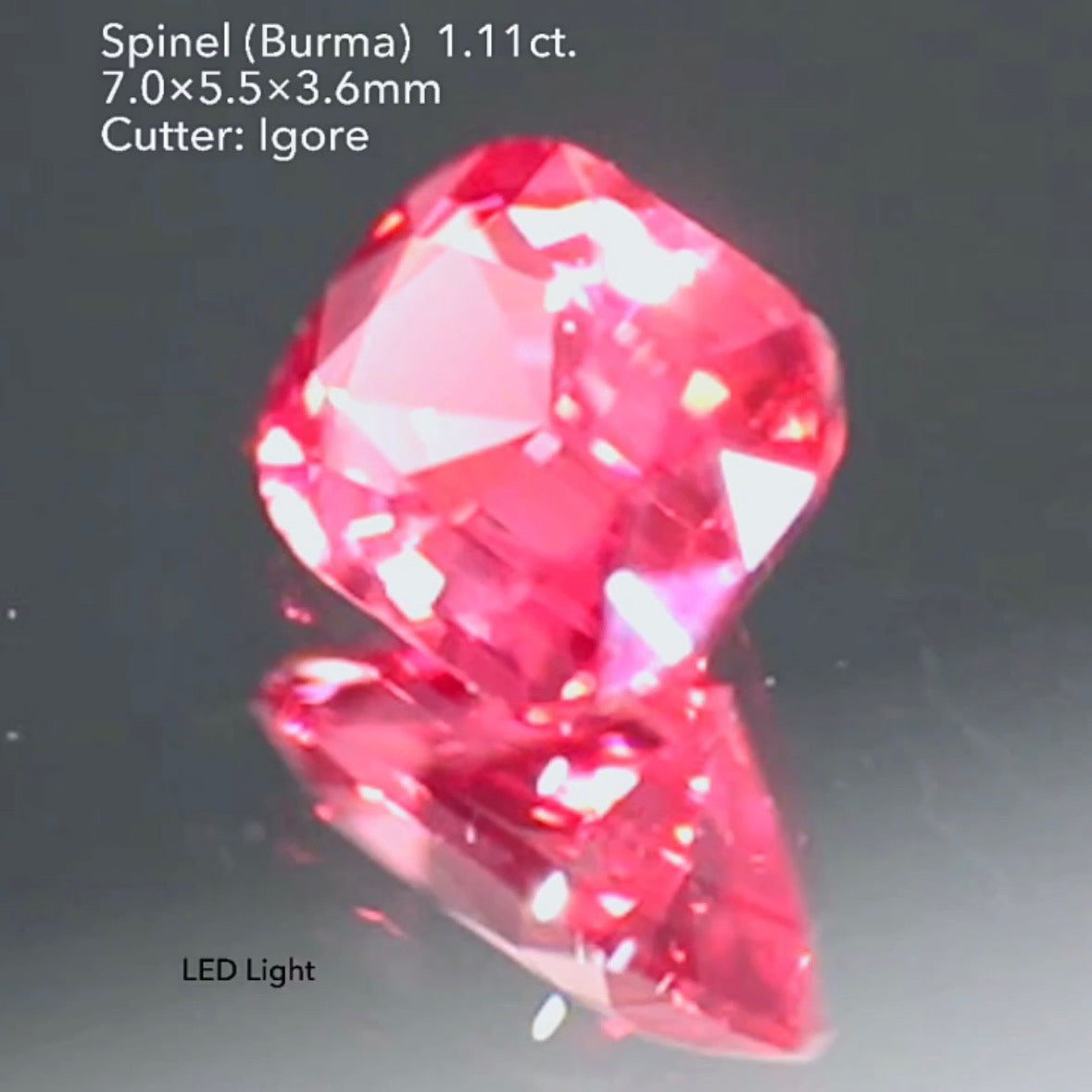 超美色✨可愛さと上品さのバランスが絶妙な🍓ネオンベリー🍓スピネル 1.11ct イガちゃん作品