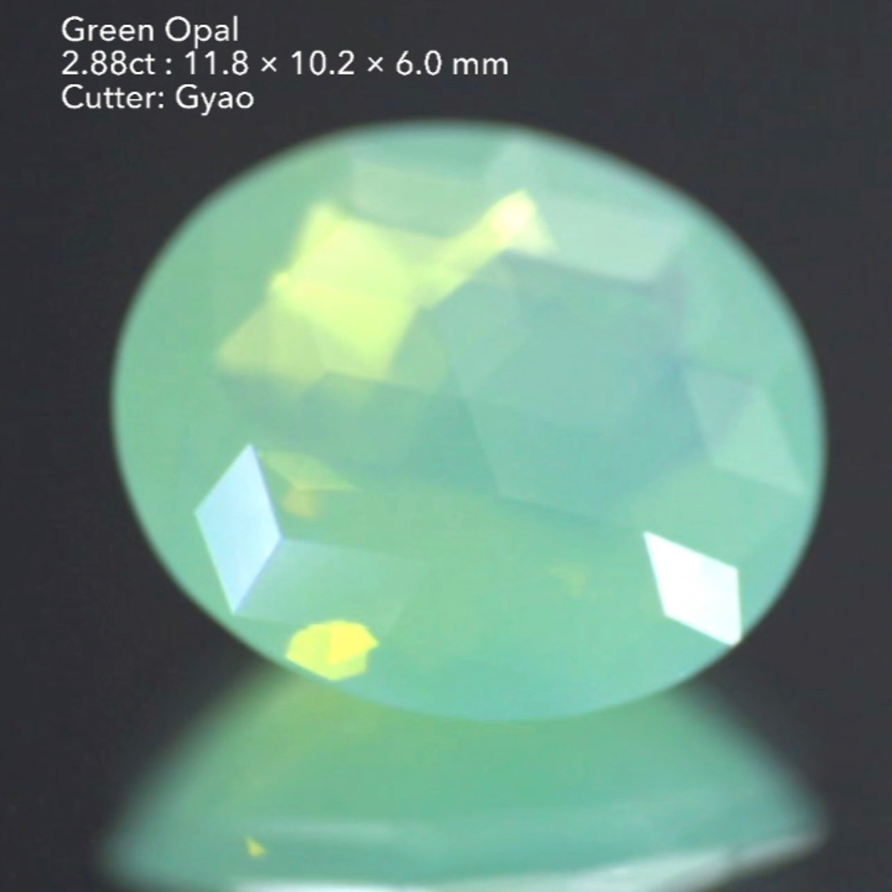 【視聴者数割引抽選販売❷】キューブ作品🎁神秘カラーグリーンオパール2.88ct✨ゲオちゃん作品