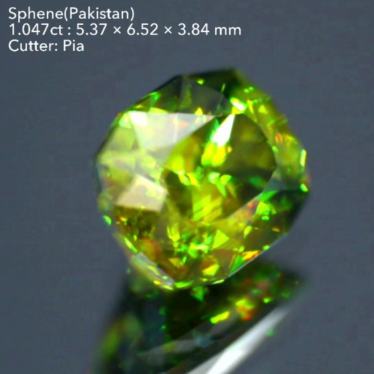 【SOLD OUT】パキスタン産スフェーン1.047ct💎ピアッちゃん作品🌈こちらはお問合せ一番乗り特価でご紹介です♪