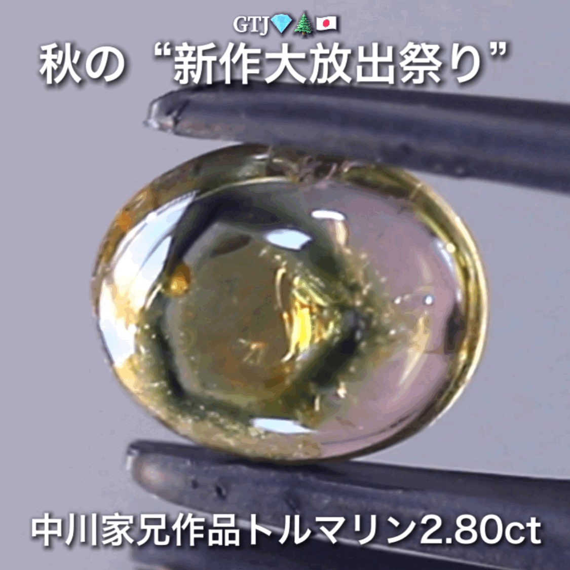 虹入り結晶2.80ct🌈楽しいトルマリン特集💎✨こちらはGemTreeAuctionでご紹介で〜す♬秋の“新作大放出祭り🍁”こちらは本日21:10終了です⏰