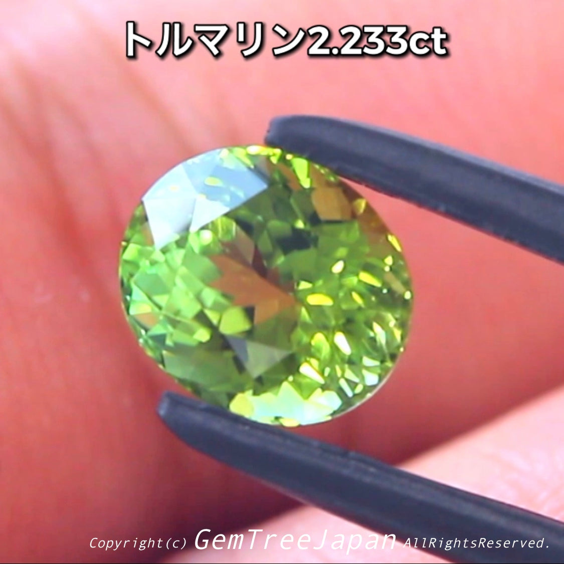 “ピアっちゃん作品”✨美色グリーントルマリン2.233ct♫【到着したての興奮特価】冷静さを取り戻し次第、通常価格へ変更😅