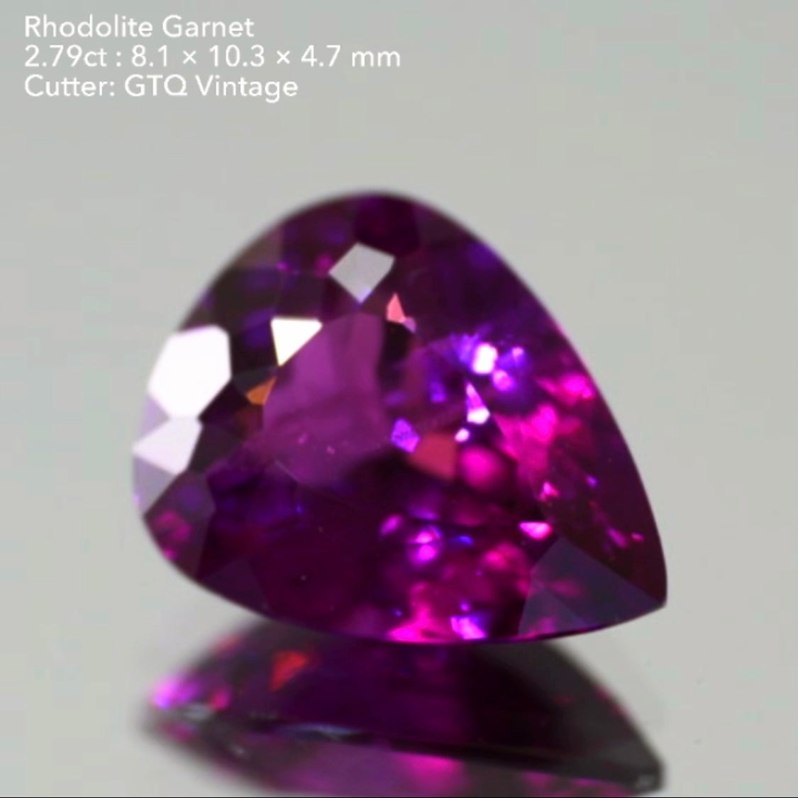 濃く明るい美色✨ロードライトガーネット2.79ct💎GTQヴィンテージ作品👍お正月期間中につき『クーポン or ZB』のご利用もOK❗️
