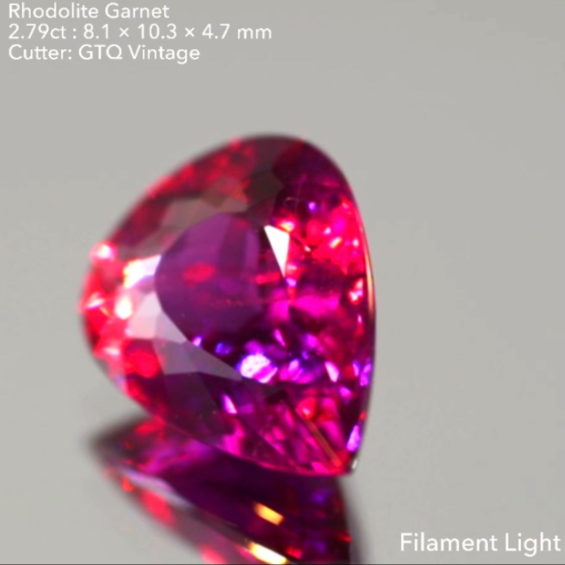 濃く明るい美色✨ロードライトガーネット2.79ct💎GTQヴィンテージ作品👍お正月期間中につき『クーポン or ZB』のご利用もOK❗️