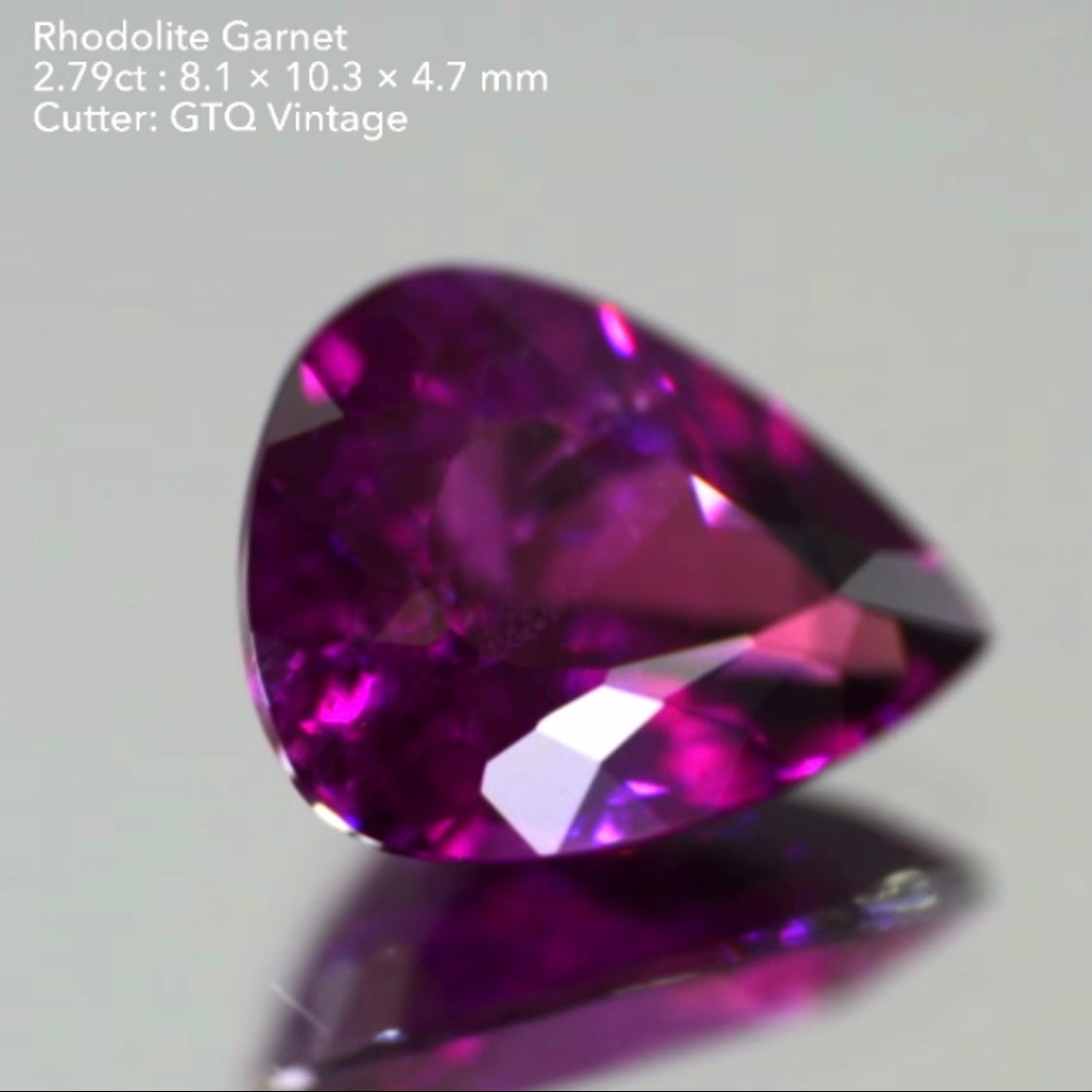 濃く明るい美色✨ロードライトガーネット2.79ct💎GTQヴィンテージ作品👍お正月期間中につき『クーポン or ZB』のご利用もOK❗️