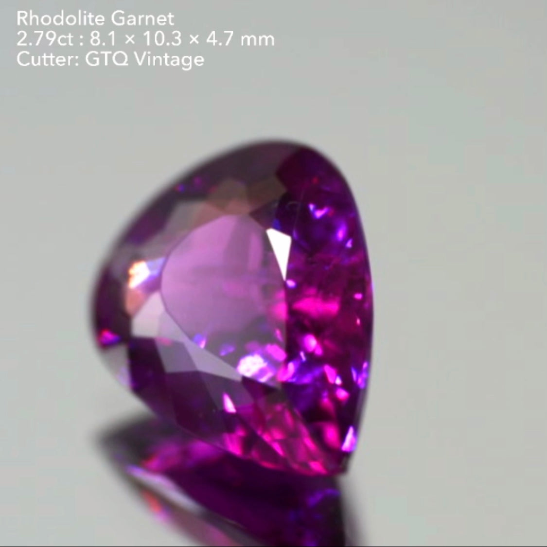 濃く明るい美色✨ロードライトガーネット2.79ct💎GTQヴィンテージ作品👍お正月期間中につき『クーポン or ZB』のご利用もOK❗️