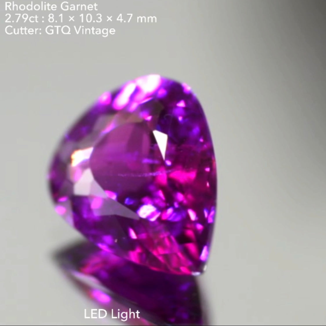 濃く明るい美色✨ロードライトガーネット2.79ct💎GTQヴィンテージ作品👍お正月期間中につき『クーポン or ZB』のご利用もOK❗️