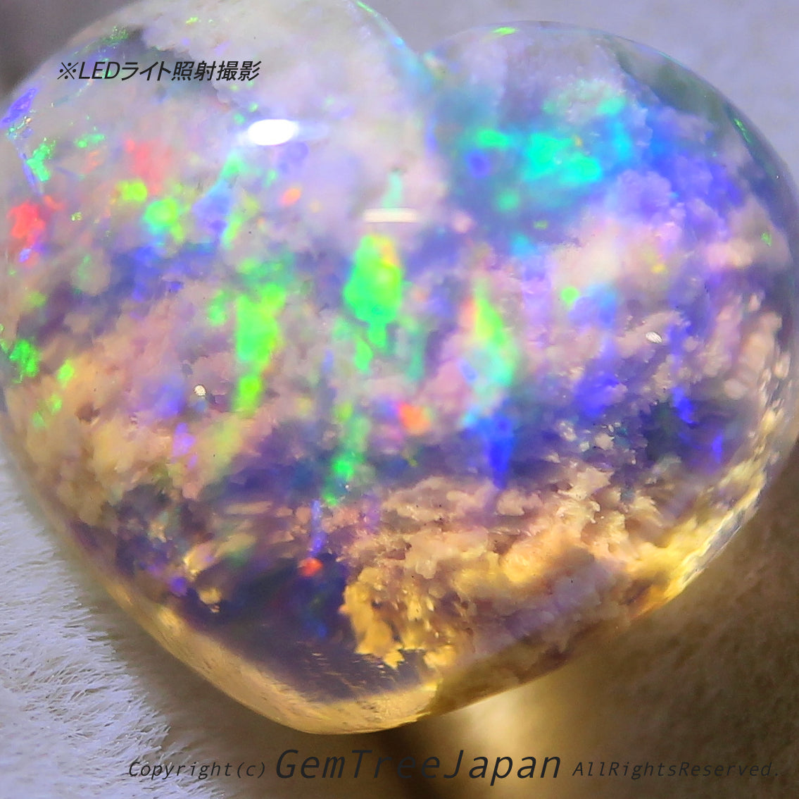 オパール博物館“超オモシロ”特別篇✨🌈オーストラリ産オパール2.99ct💎内部に広がる「モコモコ」がたまりません😍