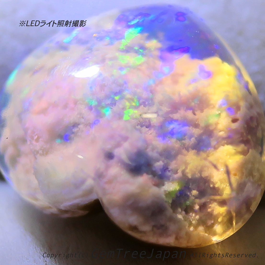オパール博物館“超オモシロ”特別篇✨🌈オーストラリ産オパール2.99ct💎内部に広がる「モコモコ」がたまりません😍