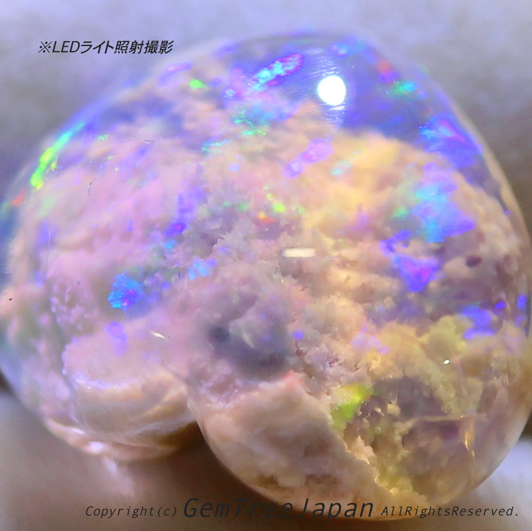 オパール博物館“超オモシロ”特別篇✨🌈オーストラリ産オパール2.99ct💎内部に広がる「モコモコ」がたまりません😍