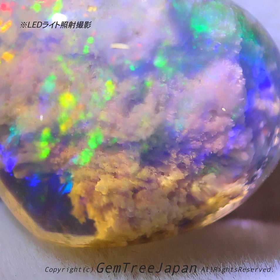 オパール博物館“超オモシロ”特別篇✨🌈オーストラリ産オパール2.99ct💎内部に広がる「モコモコ」がたまりません😍