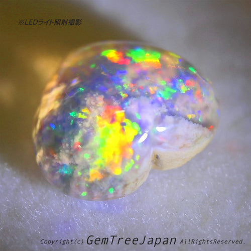 オパール博物館“超オモシロ”特別篇✨🌈オーストラリ産オパール2.99ct💎内部に広がる「モコモコ」がたまりません😍
