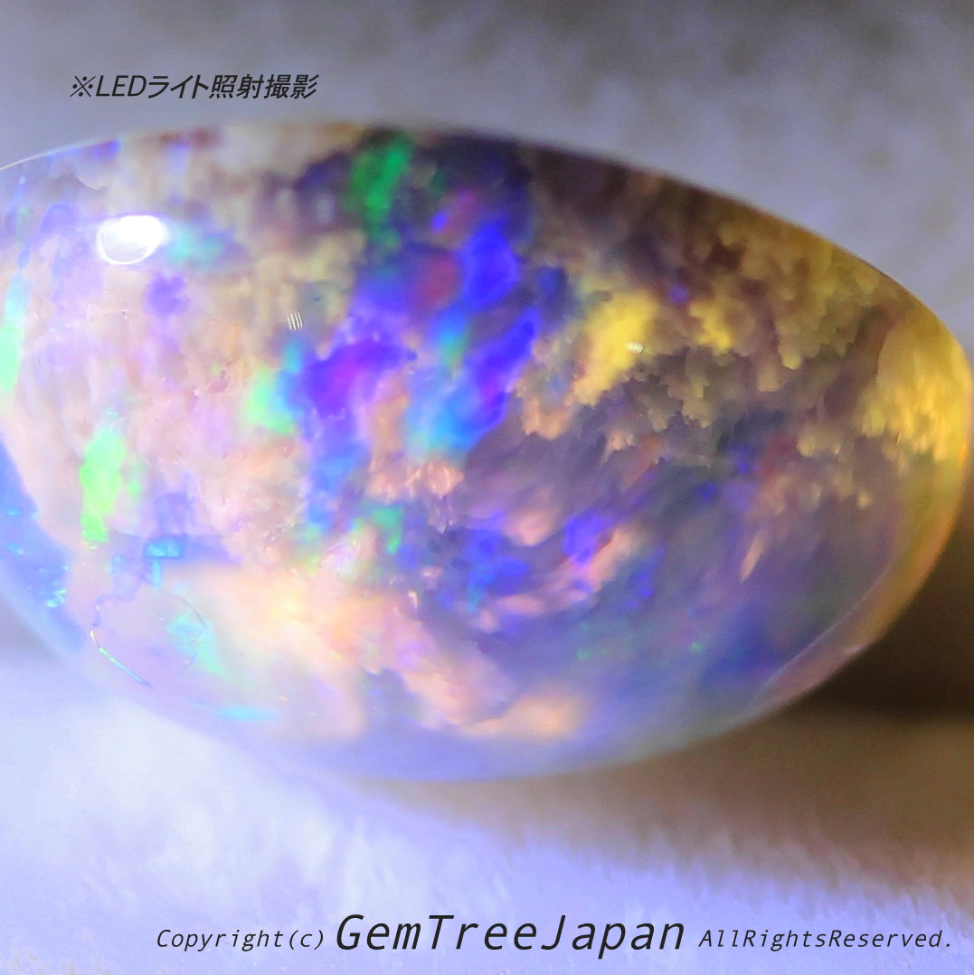 オパール博物館“超オモシロ”特別篇✨🌈オーストラリ産オパール2.99ct💎内部に広がる「モコモコ」がたまりません😍