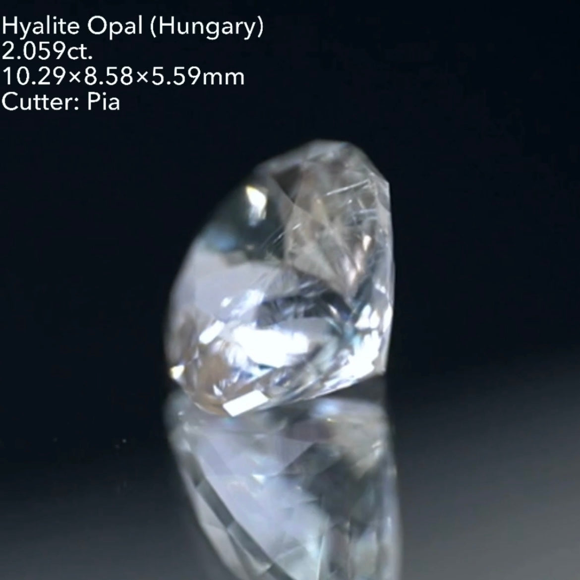 【ZB無制限】オーバル★まさかの2ct!ハンガリー産ハイアライトオパール 2.059ct ★
