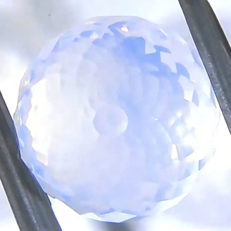 芸術的なミラーボールカット✨ミルキークォーツ 10.64ct 師匠作品💎