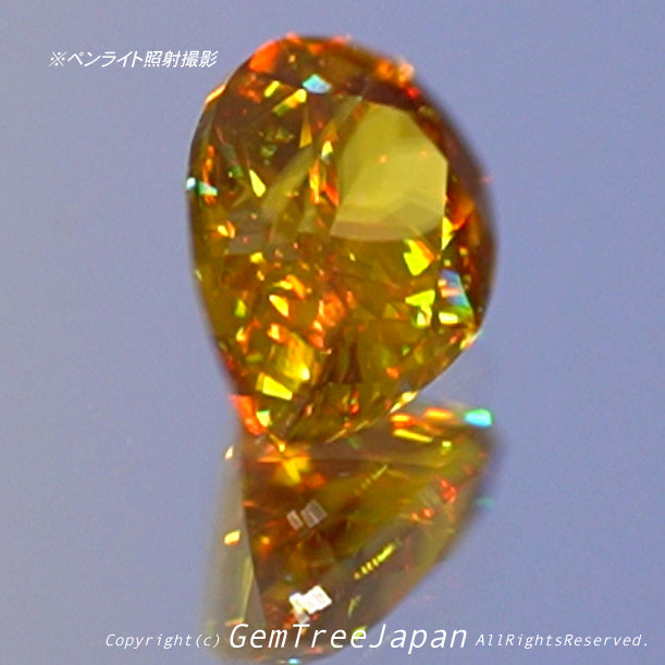 琥珀色に光輝くスフェーン0.79ct✨ピアッちゃん作品👍突如開催❗️GTJ名物【時短オークション】こちらはクーポンはごめんなさい🙏