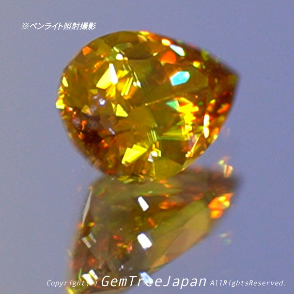 琥珀色に光輝くスフェーン0.79ct✨ピアッちゃん作品👍突如開催❗️GTJ名物【時短オークション】こちらはクーポンはごめんなさい🙏