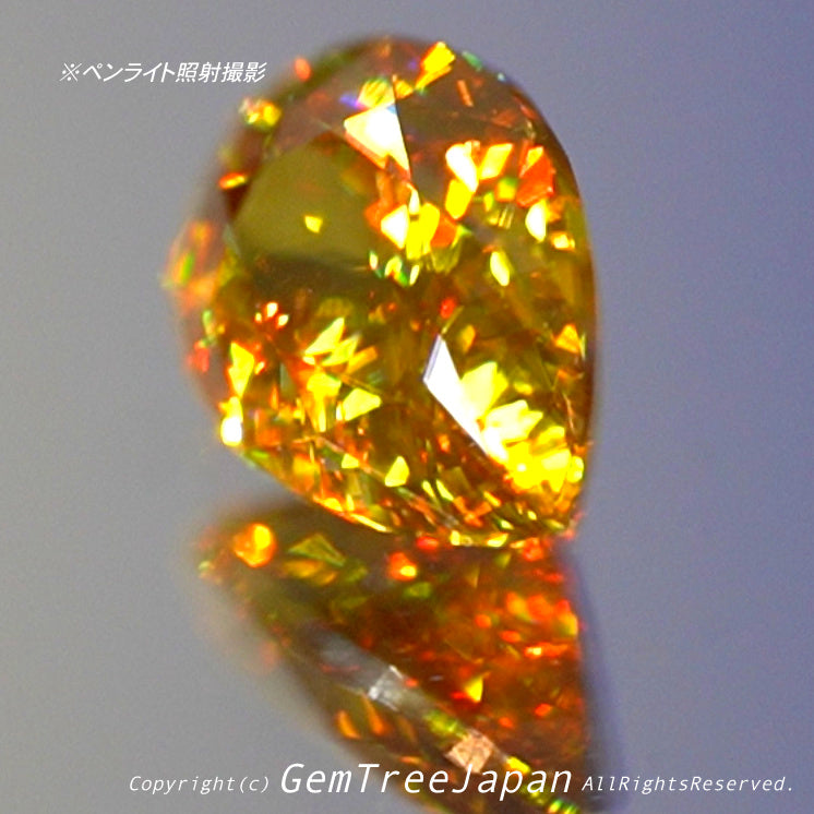 琥珀色に光輝くスフェーン0.79ct✨ピアッちゃん作品👍突如開催❗️GTJ名物【時短オークション】こちらはクーポンはごめんなさい🙏