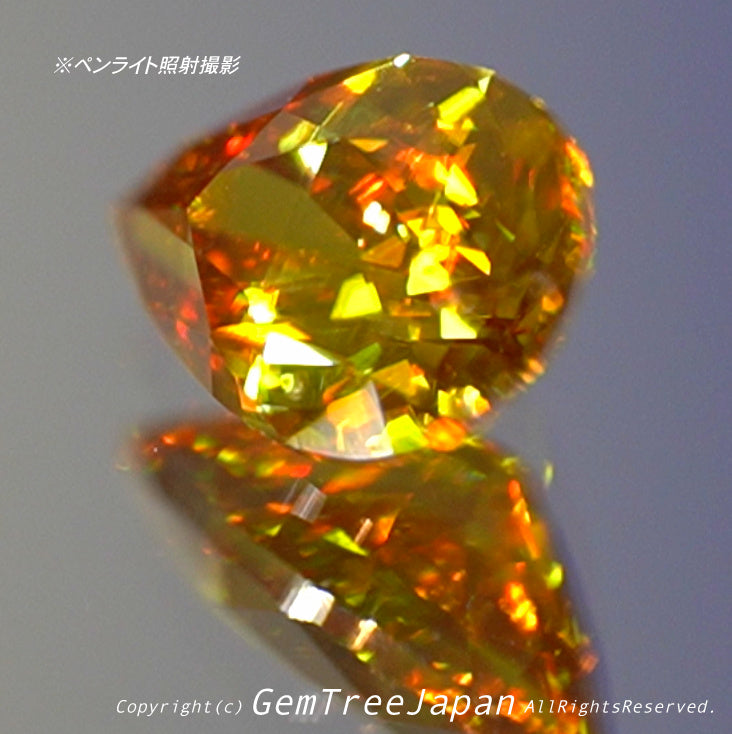 琥珀色に光輝くスフェーン0.79ct✨ピアッちゃん作品👍突如開催❗️GTJ名物【時短オークション】こちらはクーポンはごめんなさい🙏