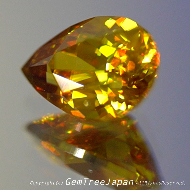 琥珀色に光輝くスフェーン0.79ct✨ピアッちゃん作品👍突如開催❗️GTJ名物【時短オークション】こちらはクーポンはごめんなさい🙏