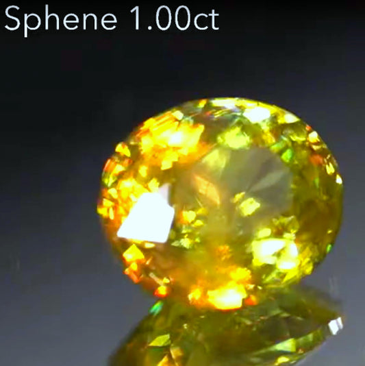 【SOLD OUT】グダグダLIVEを断ち切る為の急遽発動オークション❗️スフェーン1.00ct💎ピアッちゃん作品✨こちらは「LIVEオークション」でのご落札作品です♪