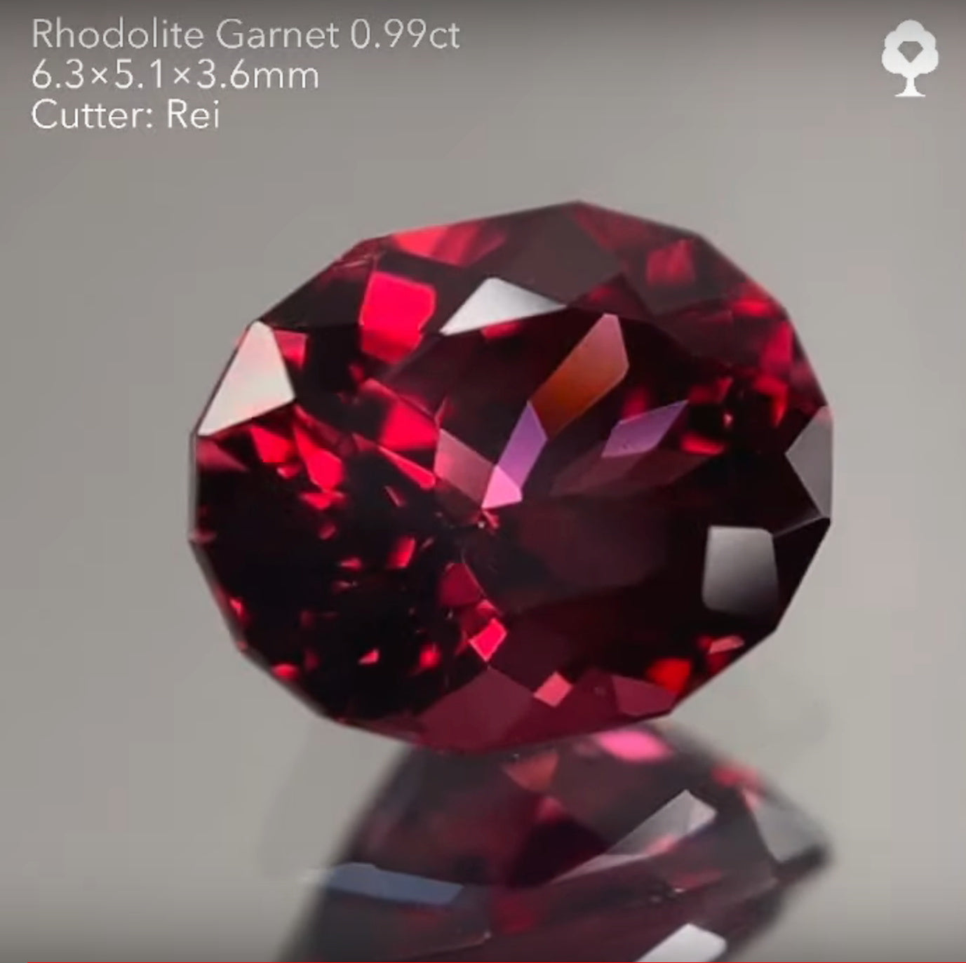 【SOLD OUT】赤系ロードライトガーネット0.99ct🔮レイちゃん作品✨お問合せ一番乗り特価でご紹介です♫