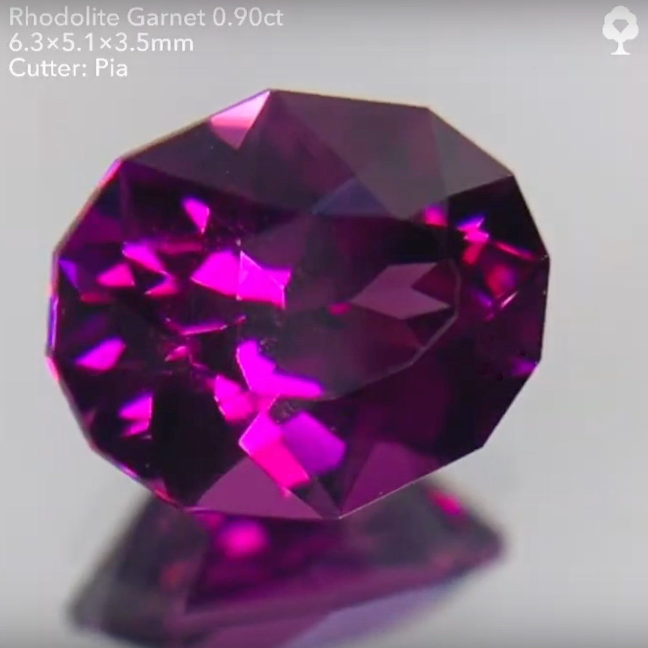 【SOLD OUT】ファンシーカットロードライトガーネット0.90ct✨ピアッちゃん作品(LIVE中のお問合せ一番乗り特価でのご紹介です)