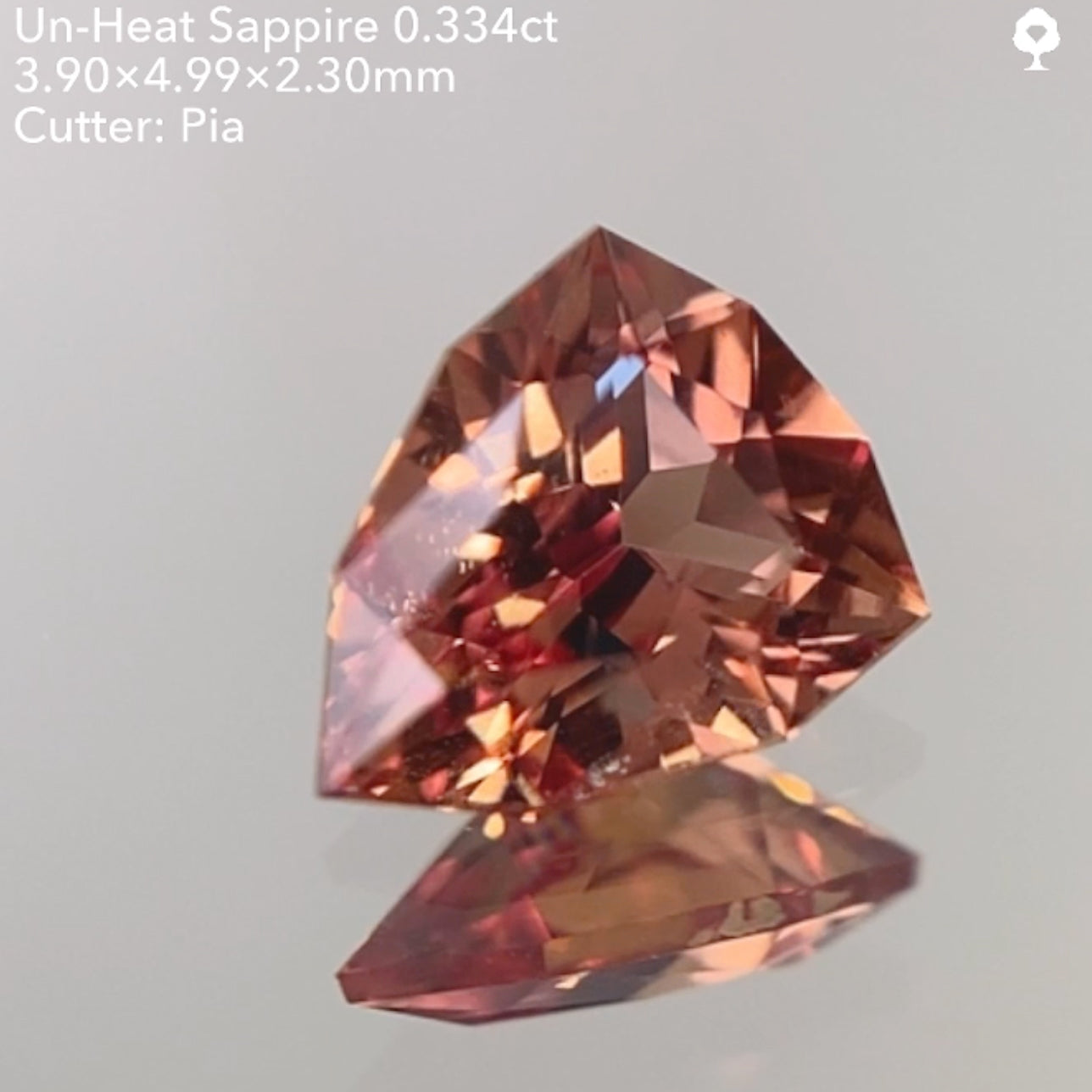 【SOLD OUT】非加熱サファイア0.334ct ピアッちゃん作品 11/14ライブ配信作品