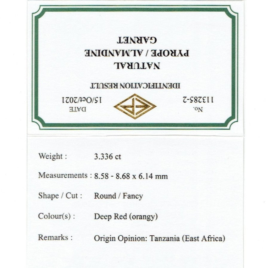 大粒ローズカットで煌めく美色ローズレッドレッド🔮ロードライトガーネット(パイロープアルマンディン)3.336ct💎ピアッちゃん作品