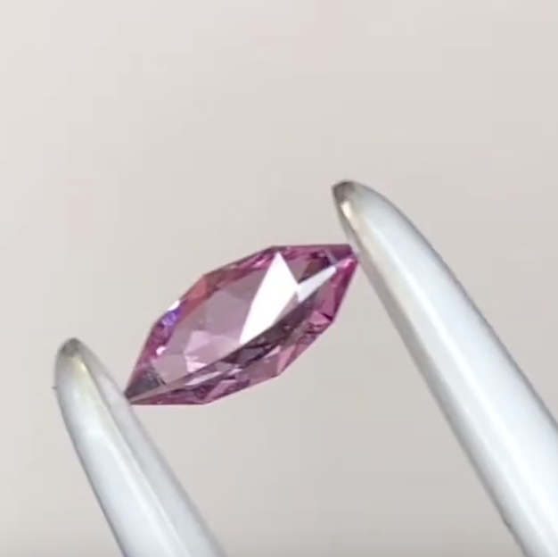 可憐なマーキスに花蓮なピンク🪷✨パパラチァサファイア0.133ct ピアッちゃん作品