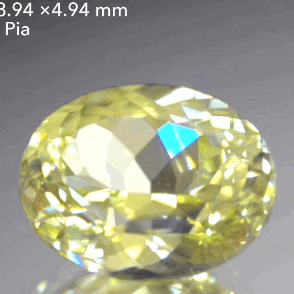 超キラキラ✨イエロースポジューメン《トリフェーン》2.134ct💎ピアッちゃん作品👍