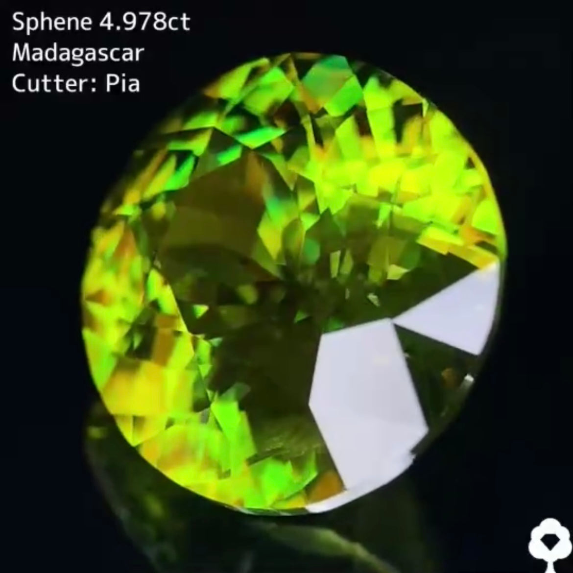 【マダガスカル産極上グリーン】スフェーン 4.978ct