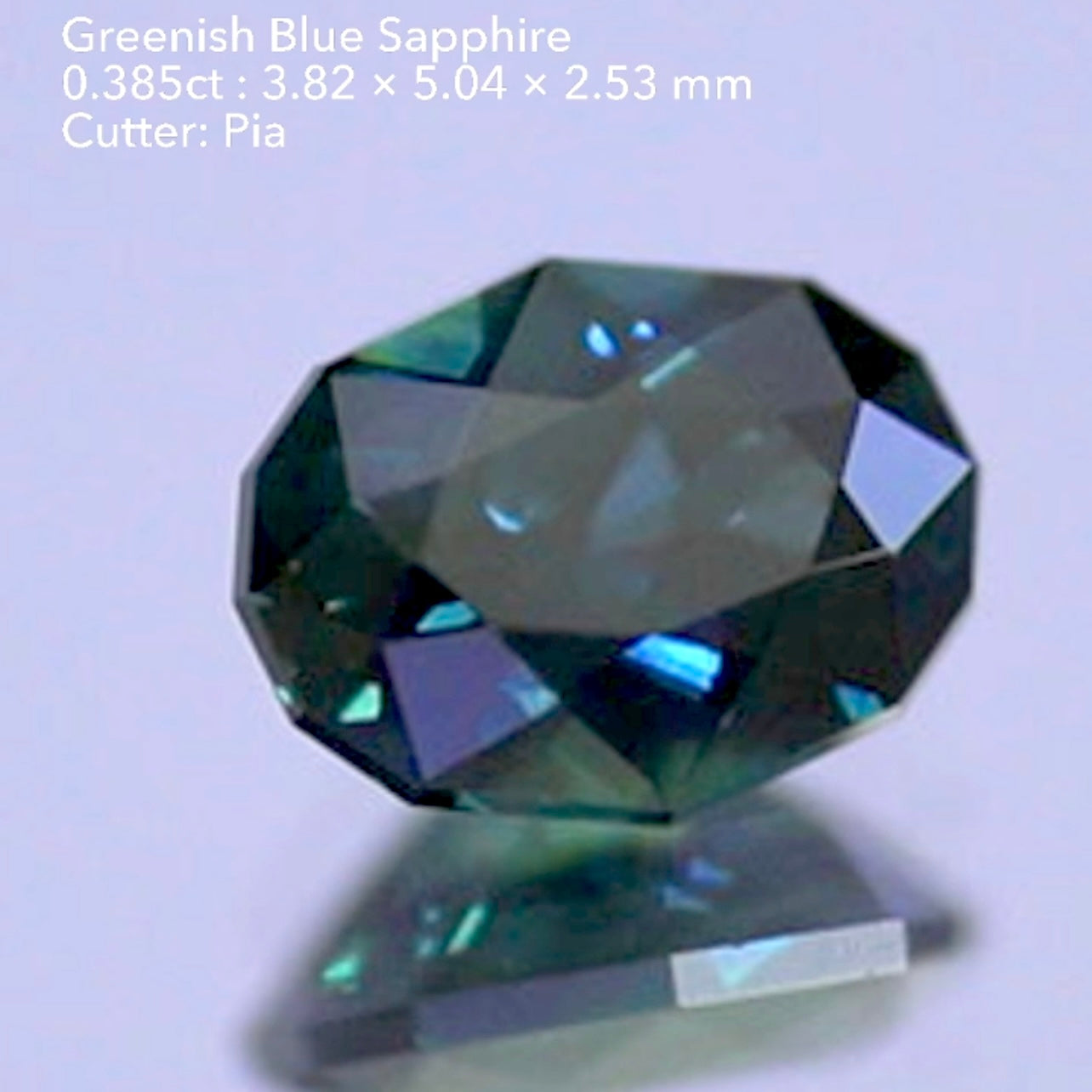 【お客さま専用】多色・カラーバンドを楽しむ美色✨グリニッシュブルーサファイア 0.385ct💎ピアッちゃん作品🌟5/17.13:00まで❗ZBご利用🆗🙆