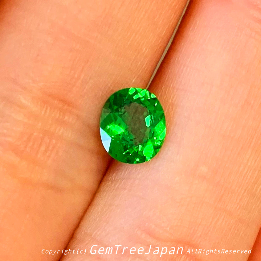 カナリ貴重なこのネオン感❗️ツァボライト(グリーンガーネット) 0.842ct✨11/17お昼Live配信商品⚡️ゲオちゃん作品💎