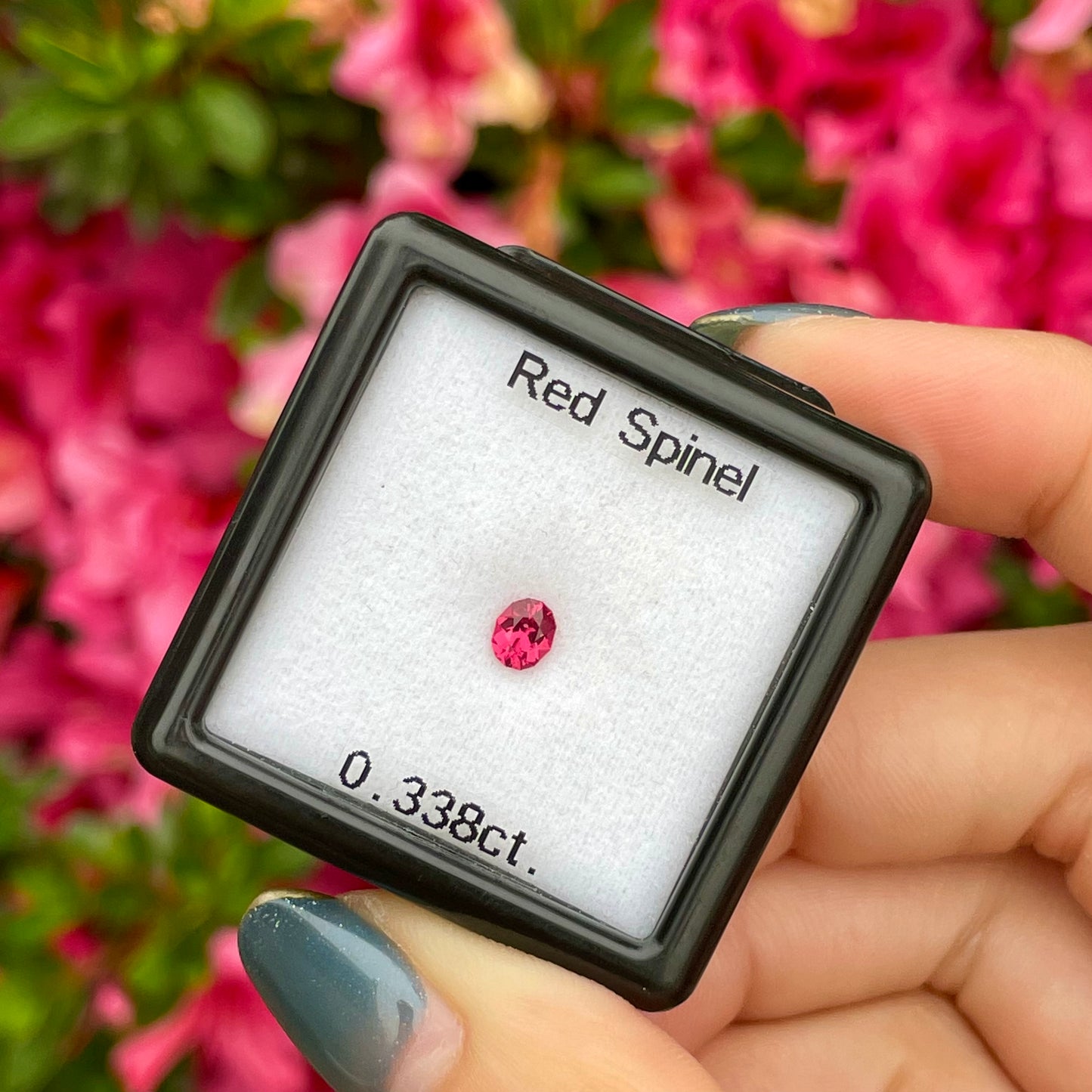 なんとカワイイ🌺ツツジピンクなビルマ産レッドスピネル0.338ct ✨ ピアッちゃん作品