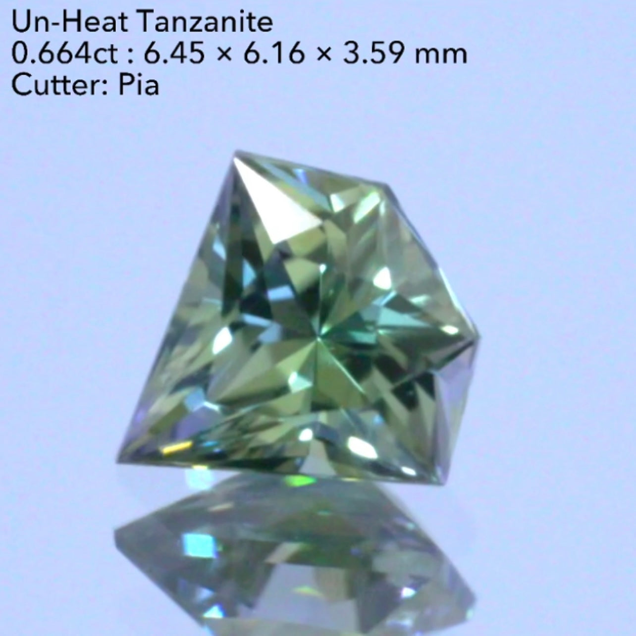 ついに出たァ〜‼️美しき“宝石形”の非加熱ゾイサイト(タンザナイト)0.664ct💎ピアッちゃん作品✨