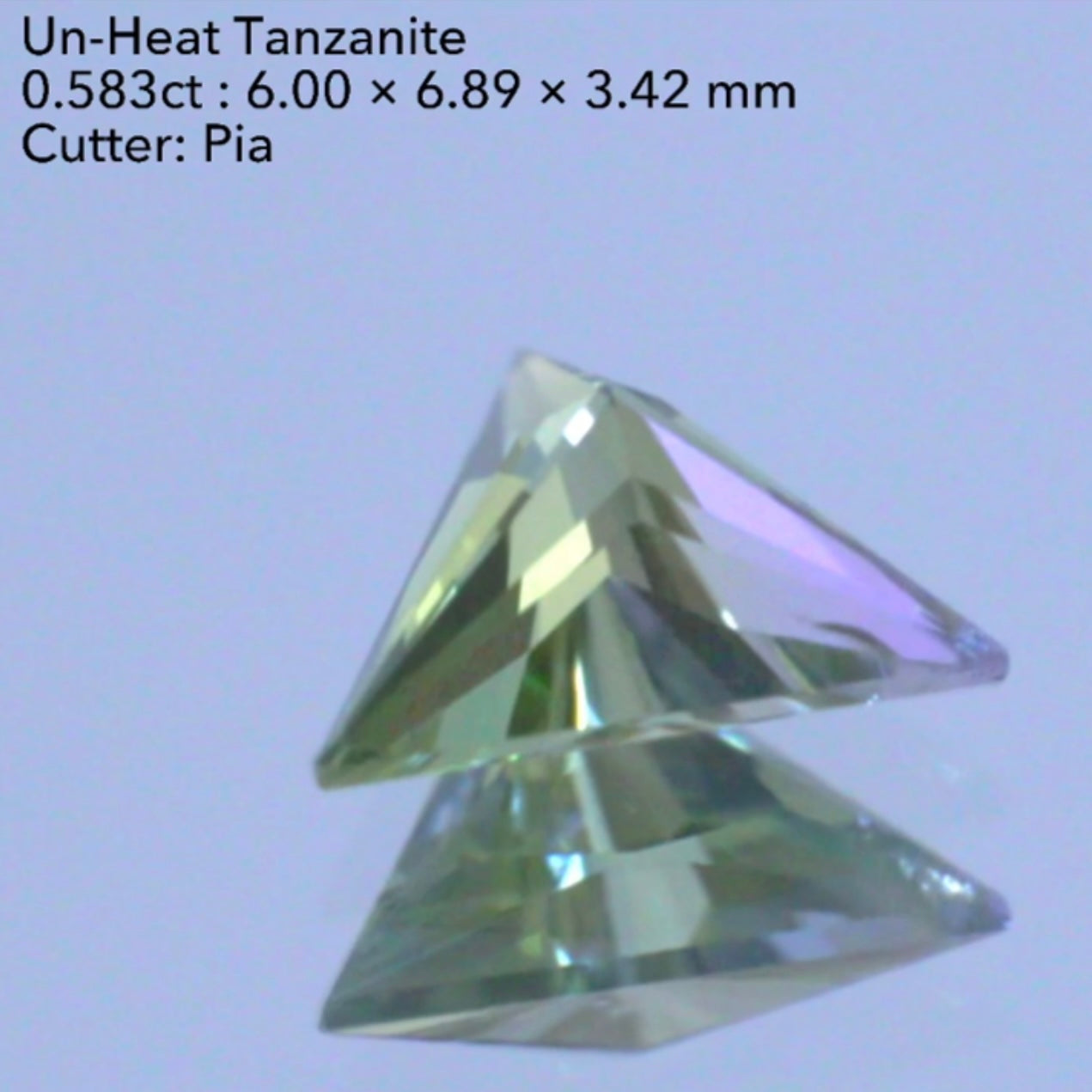 【SOLD OUT】非加熱ゾイサイト(タンザナイト)0.583ct💎ピアッちゃん作品✨