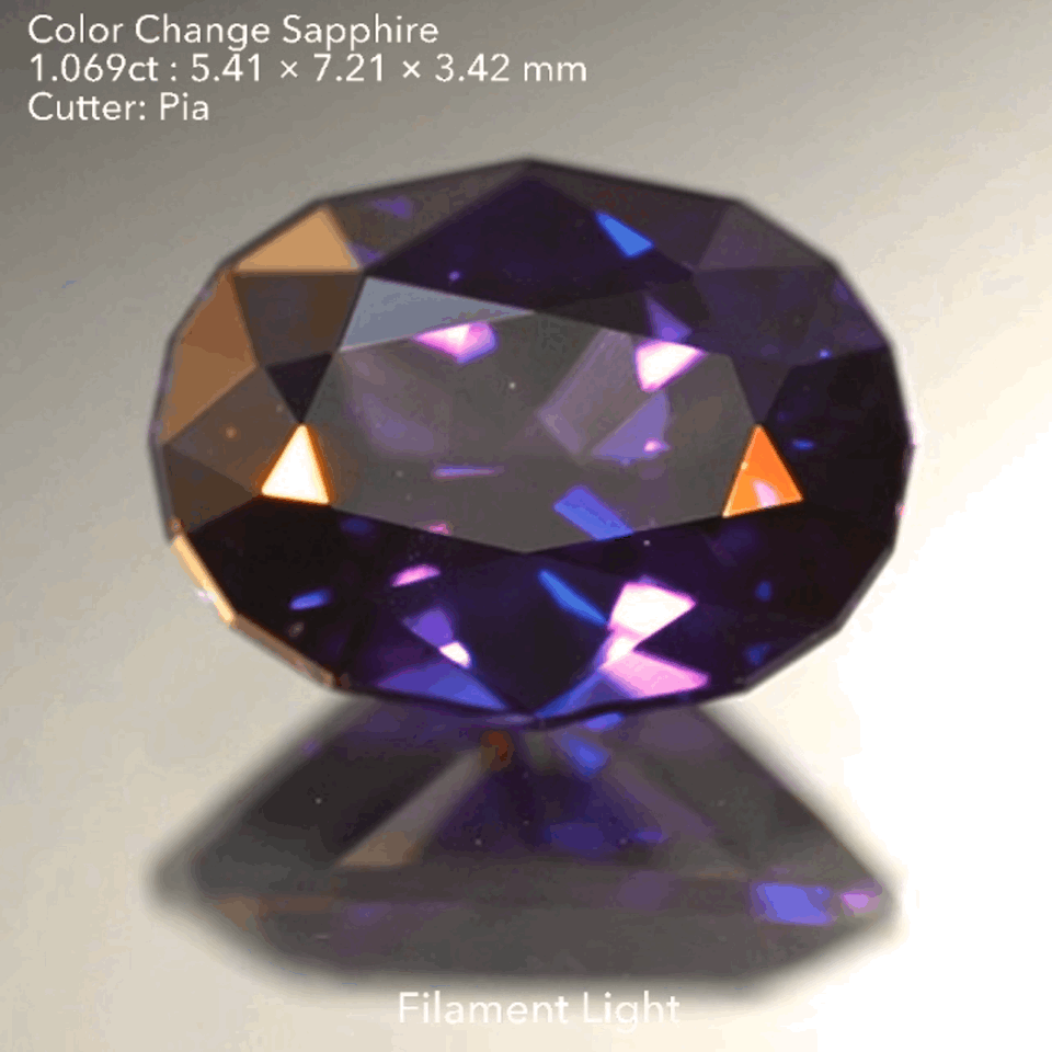 【SOLD OUT】カラーチェンジサファイア1.069ct💎ピアッちゃん作品✨お問合せ一番乗り特価でご紹介です♪