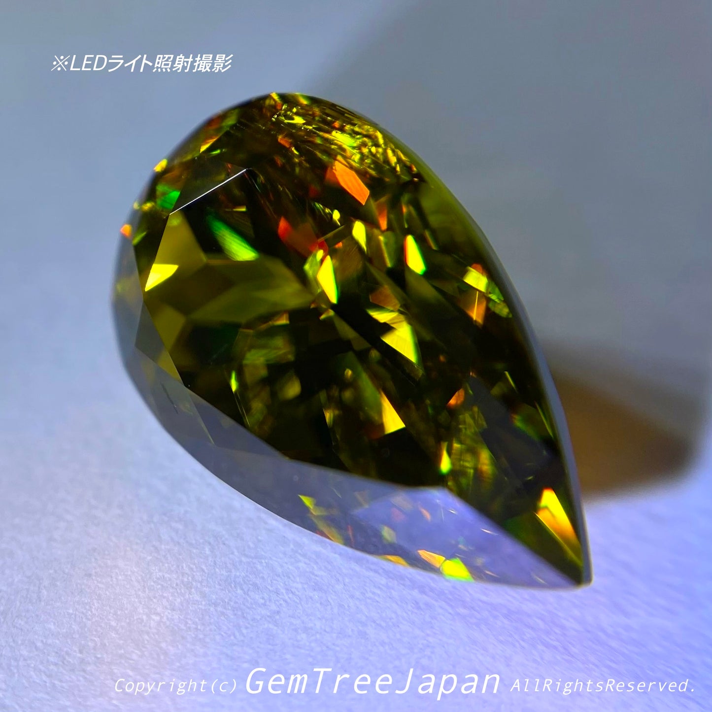 針インクルが良質ファイアーと混じり合うゲオ先生作品パキスタンスフェーン3.69ct💎