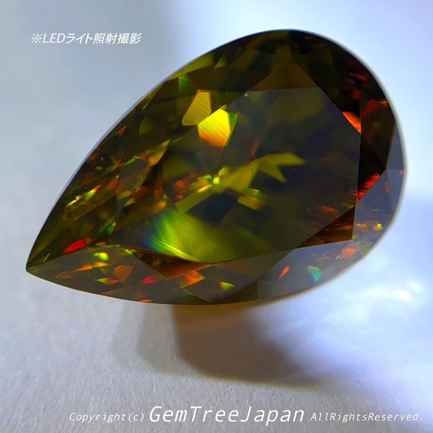 針インクルが良質ファイアーと混じり合うゲオ先生作品パキスタンスフェーン3.69ct💎