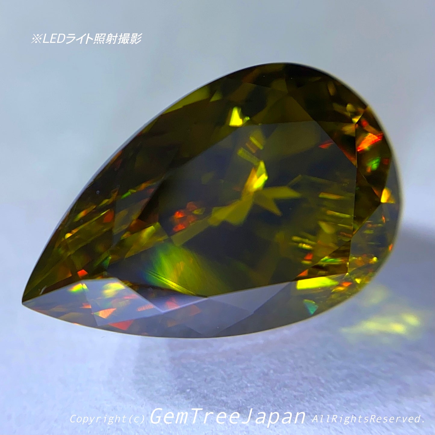 針インクルが良質ファイアーと混じり合うゲオ先生作品パキスタンスフェーン3.69ct💎