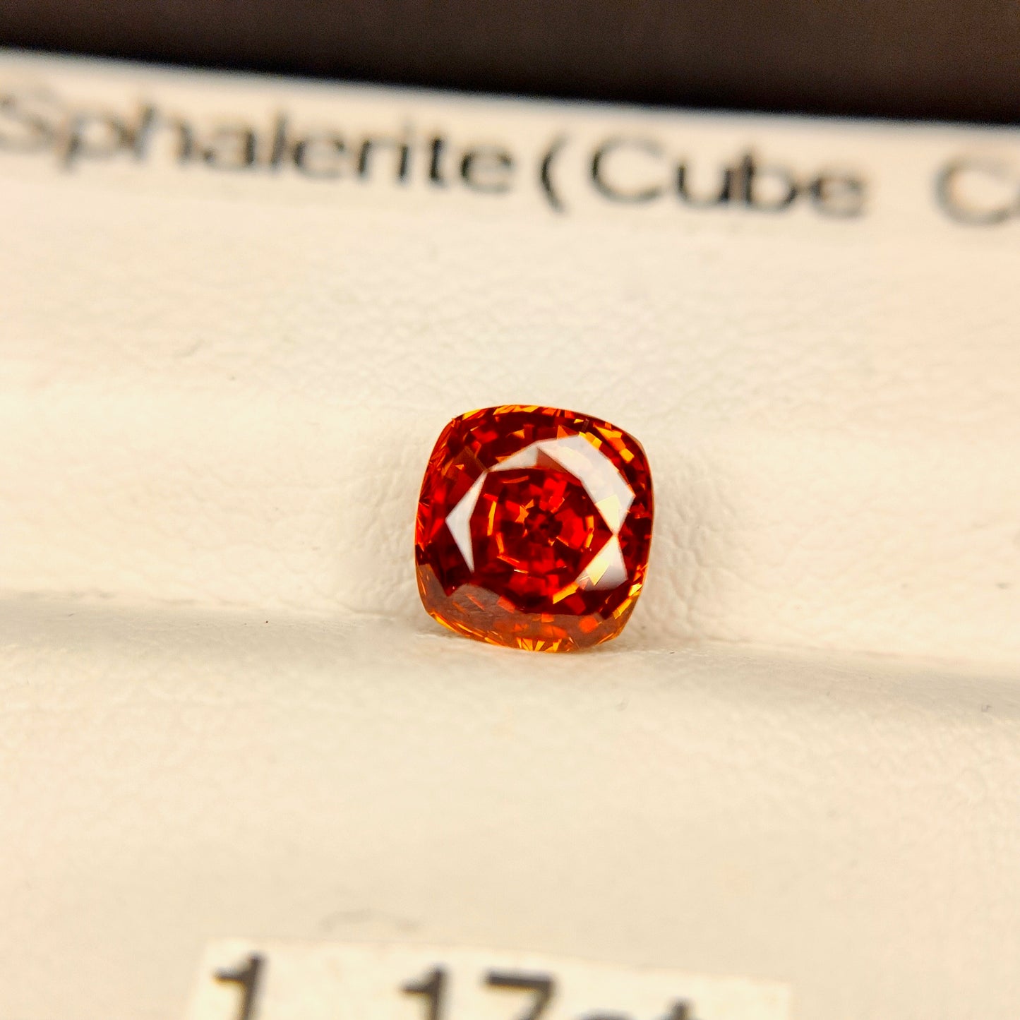 透き通る艶オレンジ🔥スファレライト1.17ct./ゲオちゃん作品