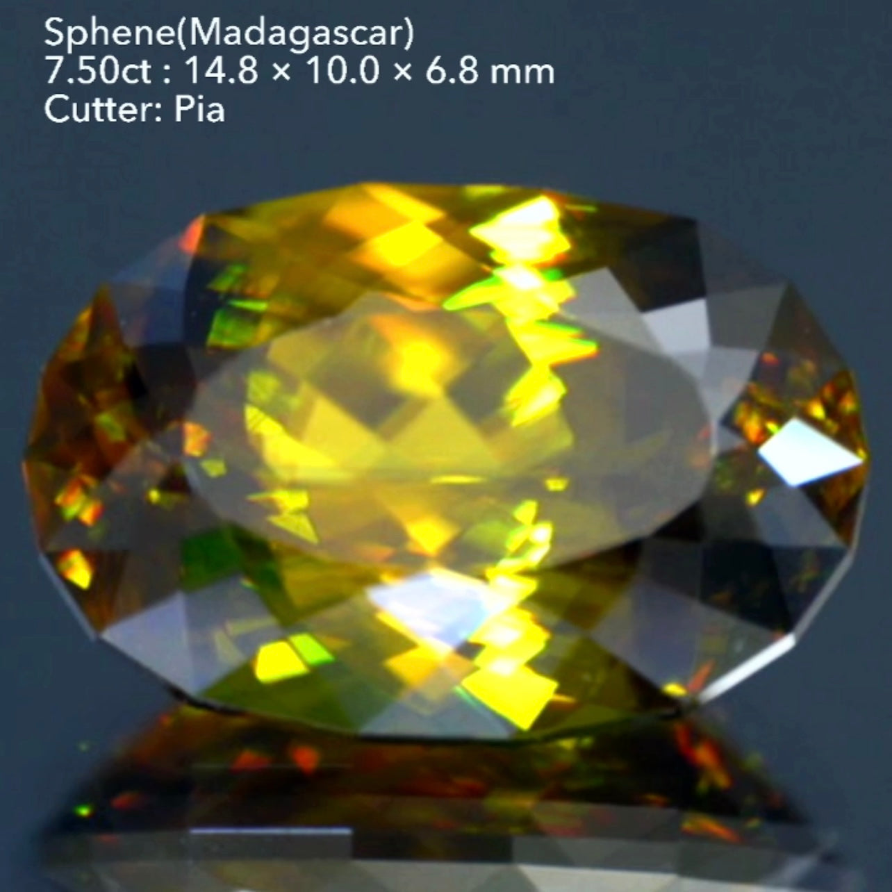 【SOLD OUT】大粒な渋沢スフェーン❗️マダガスカル産7.50ct💎ピアッちゃん作品✨こちらはお問合せ一番乗り特価でご紹介です♪